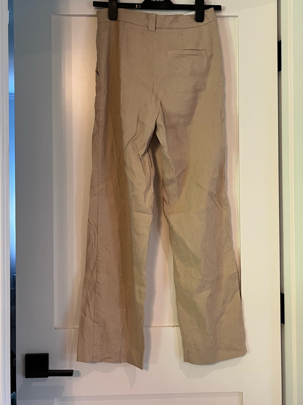 Maje High-Rise straight Leg linen Trousers size 34 - Picture 4 of 8